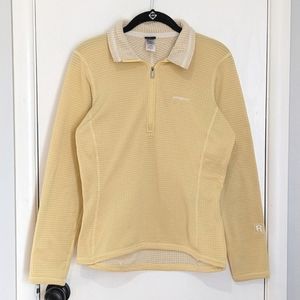Patagonia R1 Quarter Zip Yellow Pullover - Size Small